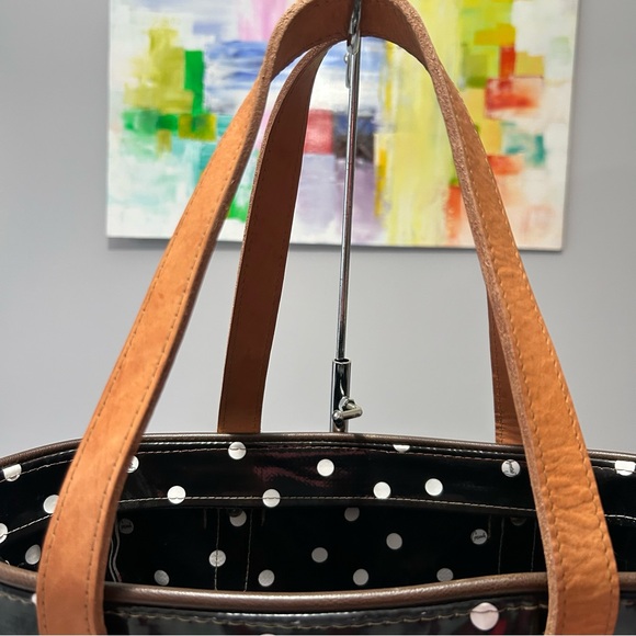 Consuela Black Polka Dot/Pink Valentina Tote - Picture 11 of 16